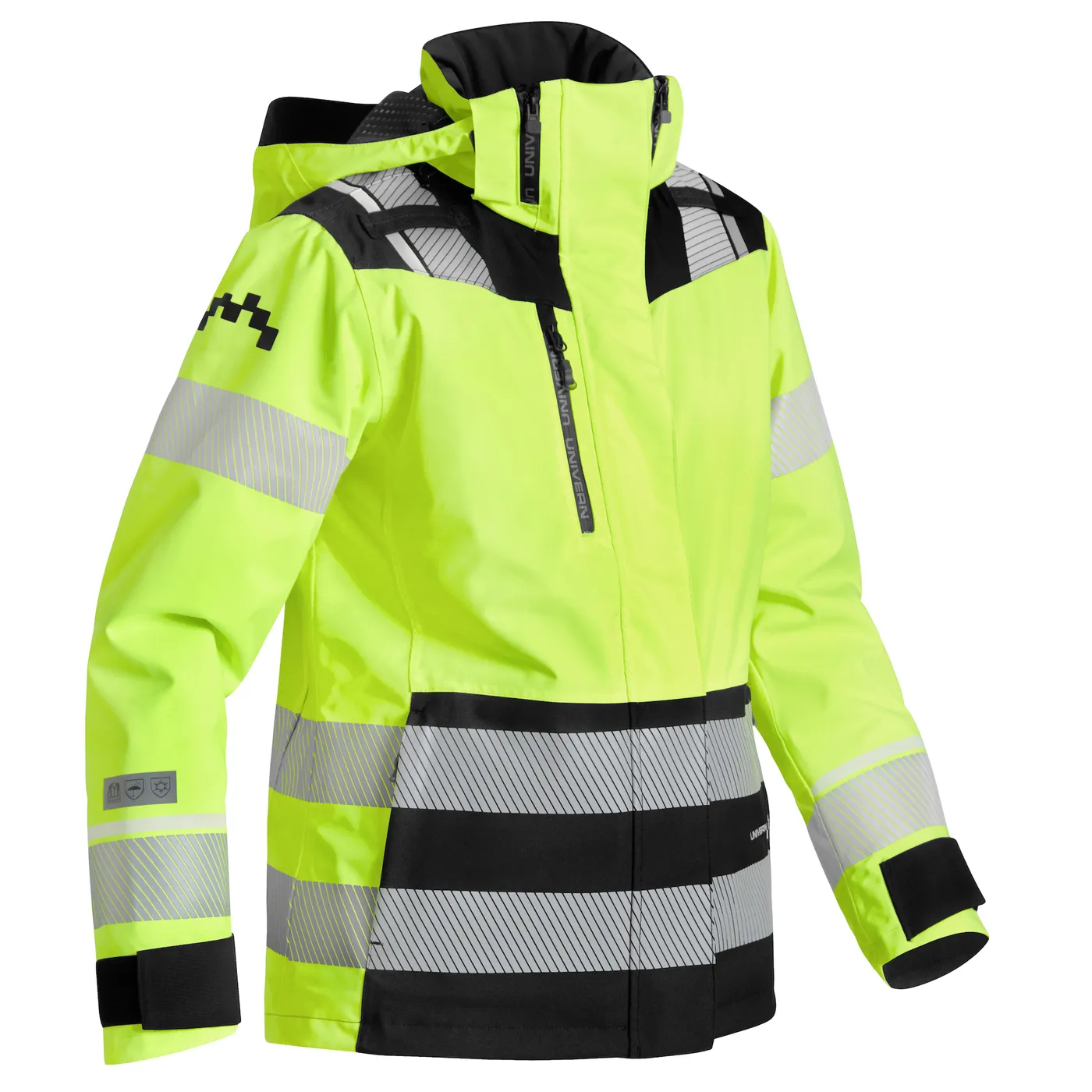 JAKKE 2-IN-1 PROTEC KL.2/3 DAME GUL/SVART