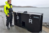 Miljøstasjon av resirkulert plast